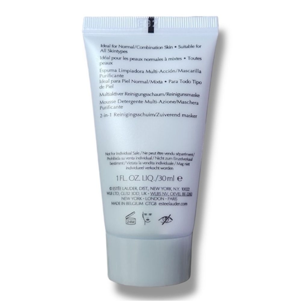 💎 Estée Lauder Perfectly Clean Foam Cleanser & Mask • Deluxe Travel Size 🍭 - Picture 3 of 6